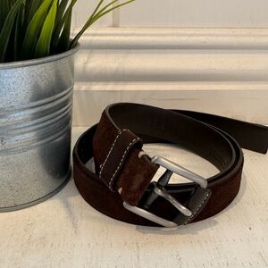 Coach Brown Suede Belt